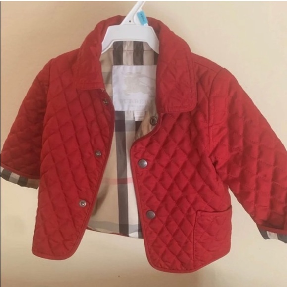 Infant Burberry Quilted Jacket 6-9 months